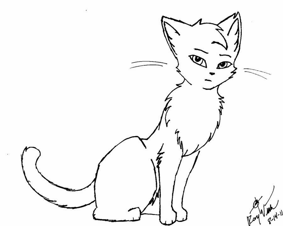 She-cat Outline 1 by leftysmudgez