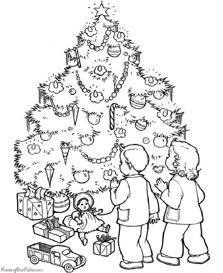 Christmas Tree Coloring Pages - Picture 2 – Christmas Tree 