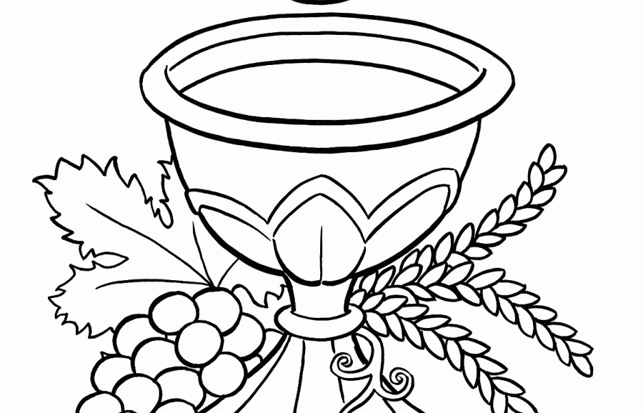 First Holy Communion Coloring Pages ClipArt Best 195025 First 