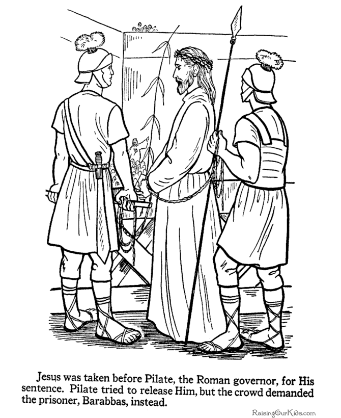 Religious Page to Color for Easter - 008