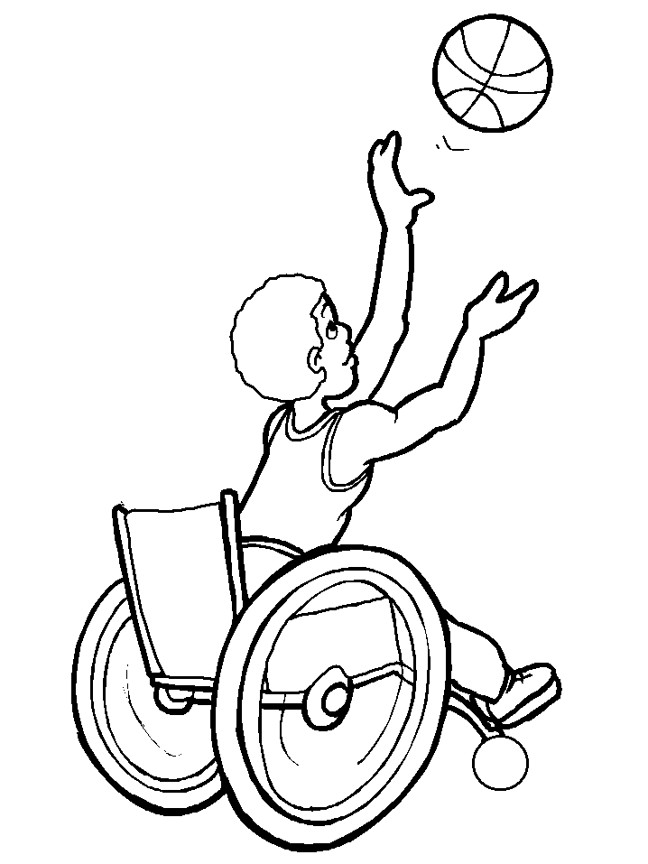 Printable Disabilities 10 People Coloring Pages