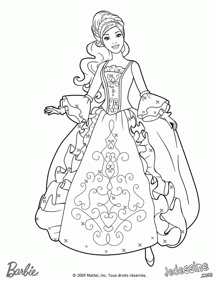 Barbie Princess Coloring Page | Free coloring pages for kids