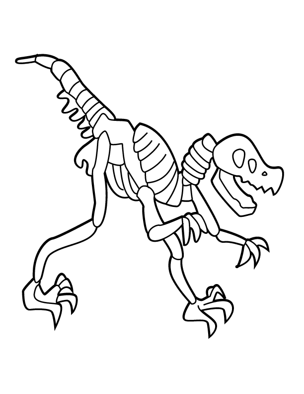 dinosaur bones printable coloring in pages for kids number