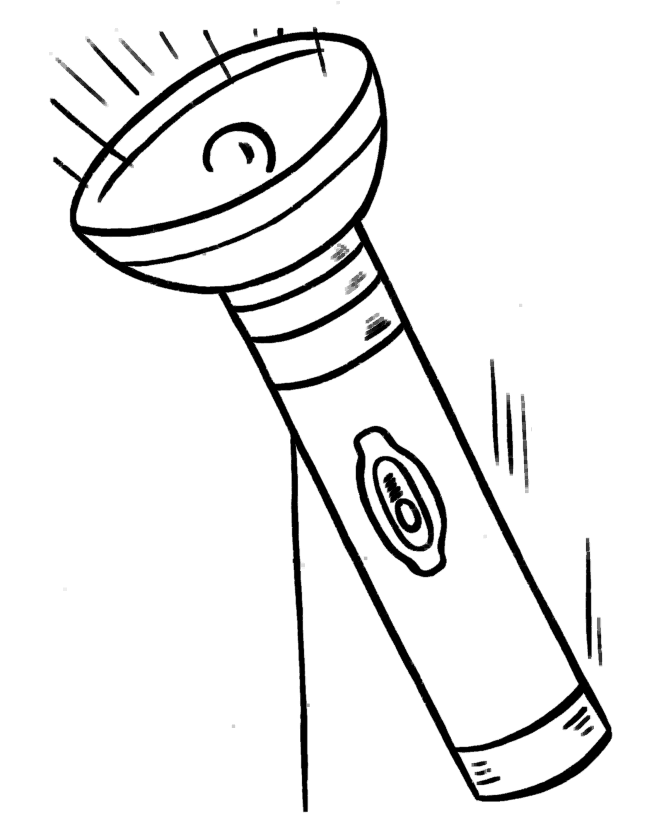 Coloring Pages Of A Flashlight - Free Printable Coloring Pages 