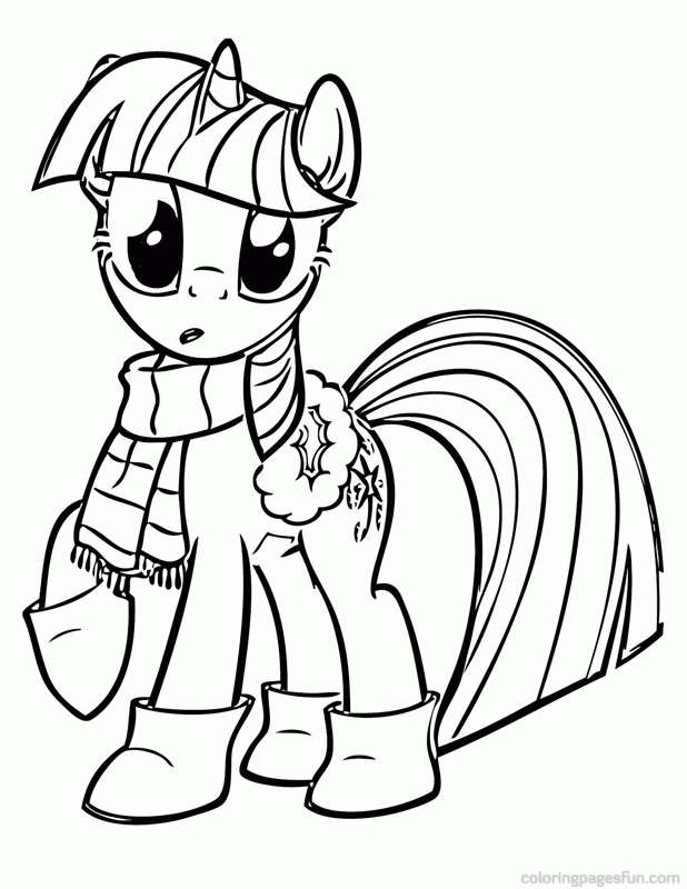 My Little Pony Coloring Pages Twilight Sparkle And Friends My 