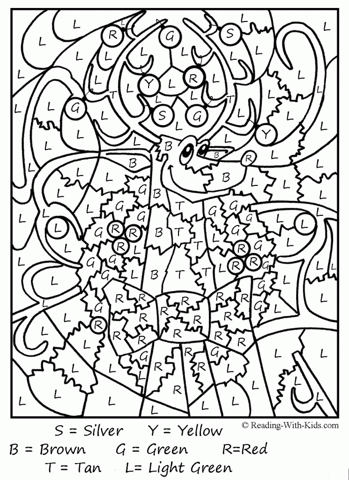colornumber christmas coloring pages  coloring home
