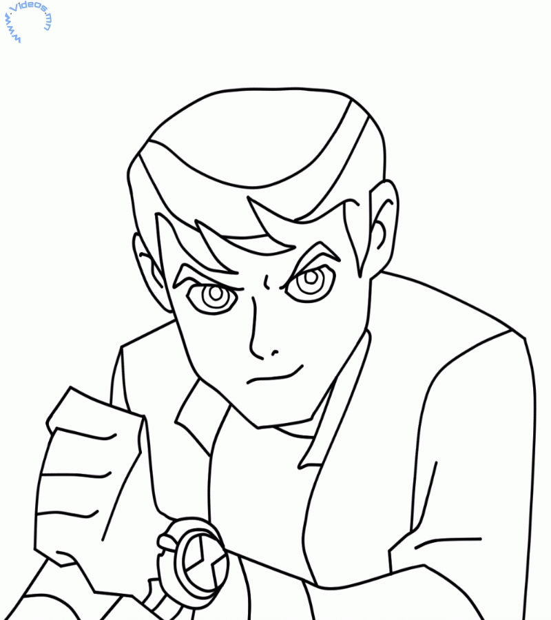 How to draw Ben from Ben 10 | Videos.mn