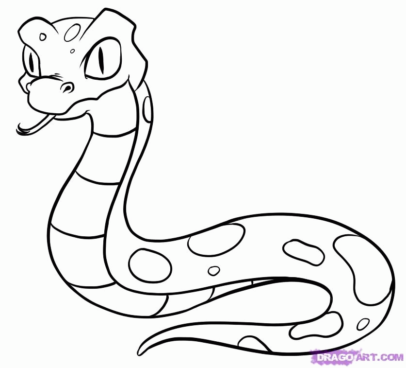 Cartoon Snake Pictures For Kids - Coloring Home