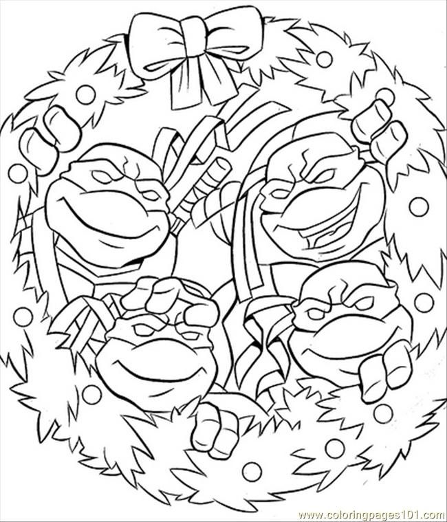 Ninja Turtle Coloring Pages Free Printable 650x759px Football Picture