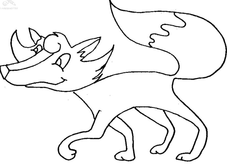 Funny Stupid Fox Coloring Pages - Fox Coloring Pages : iKids 