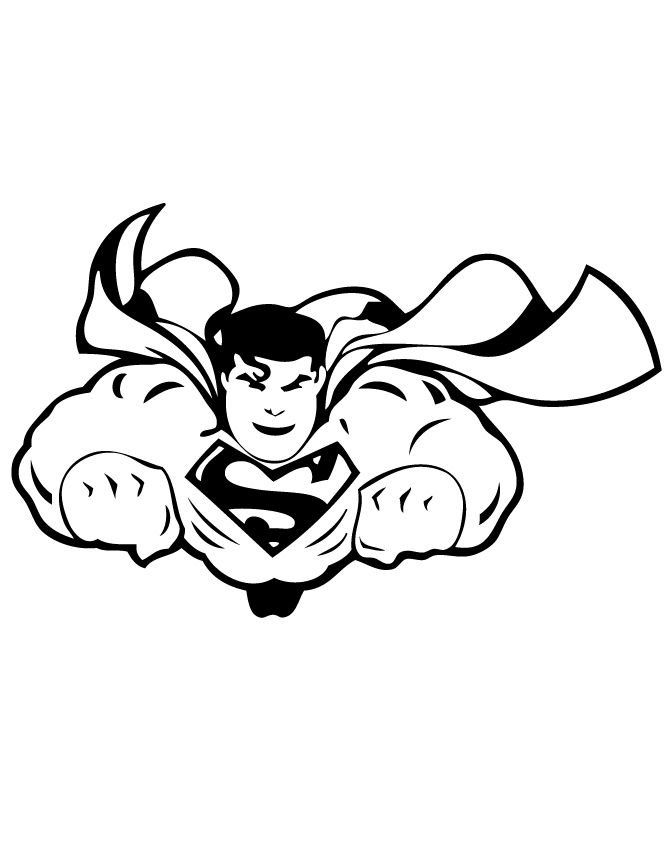Download Awesome Flying Superman Coloring Pages For Kids Printable 