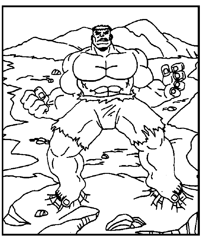 Incredible Hulk Coloring Pages
