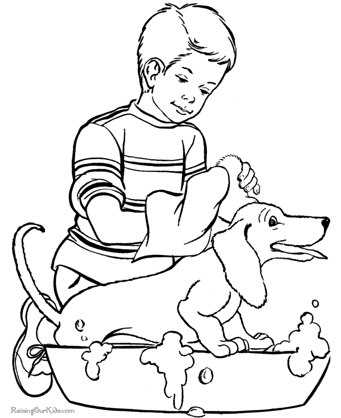 Pets Coloring Page Coloring Home