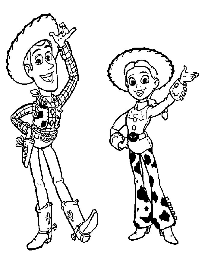 Woody Coloring Page - Coloring Home