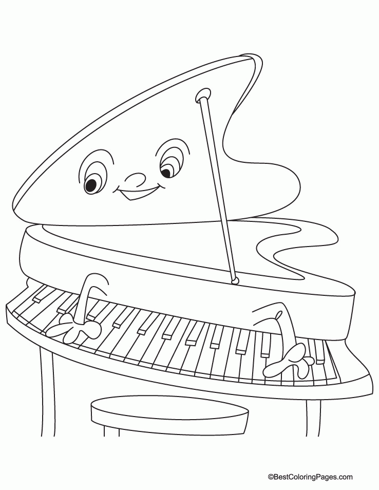 Piano coloring pages for kids | Coloring Pages