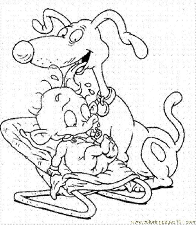 RUGRATS TOMMY Colouring Pages