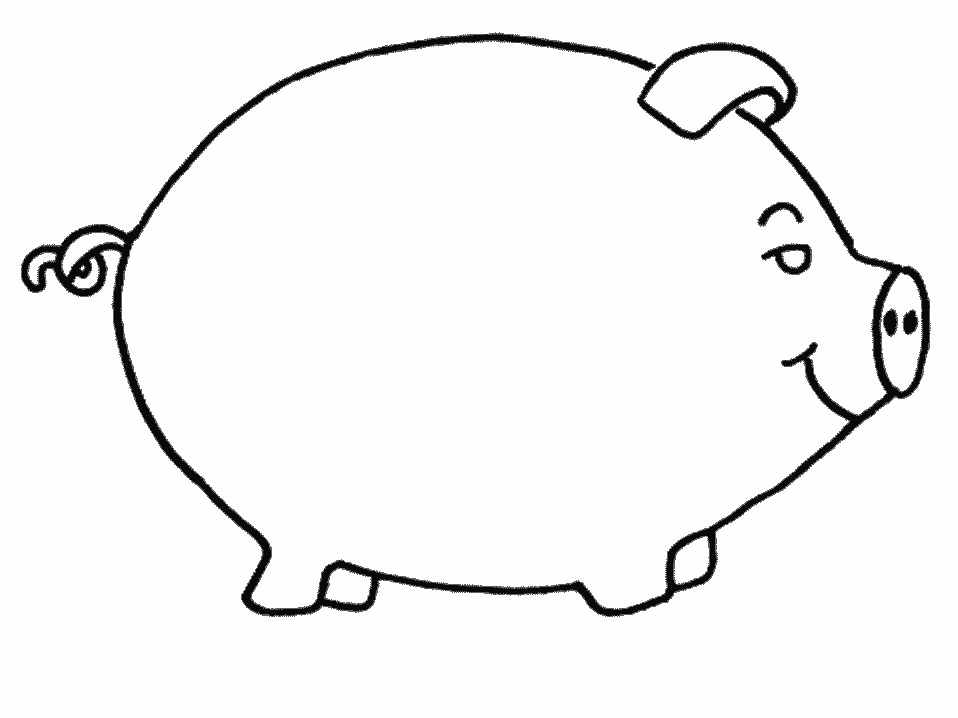 Printable Pig2 Animals Coloring Pages