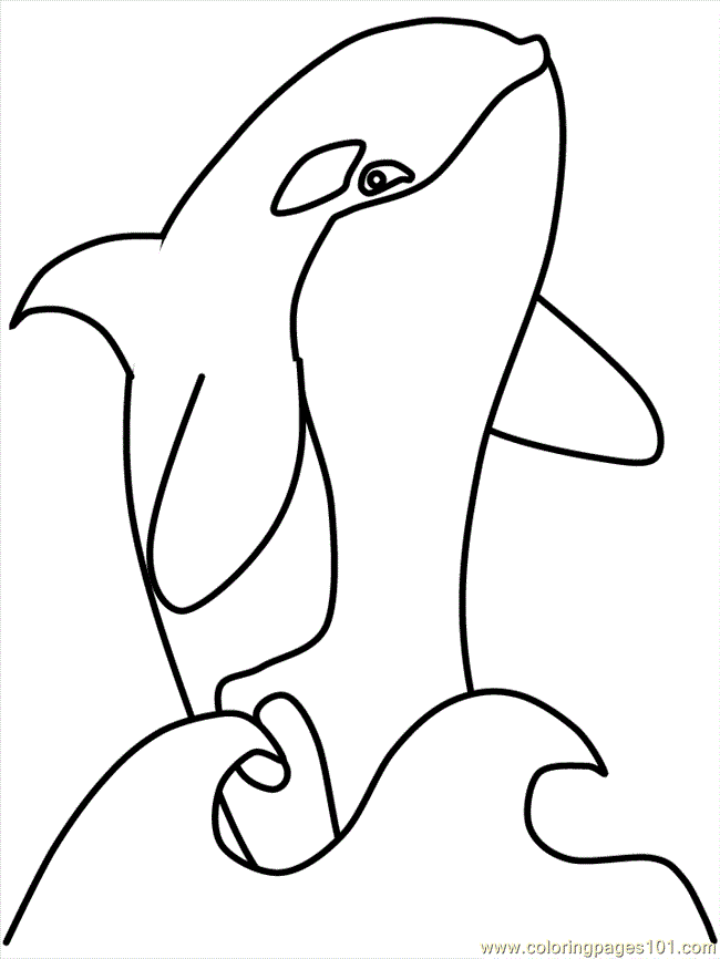 Coloring Pages Whale Fish 03 (Mammals > Whale) - free printable 