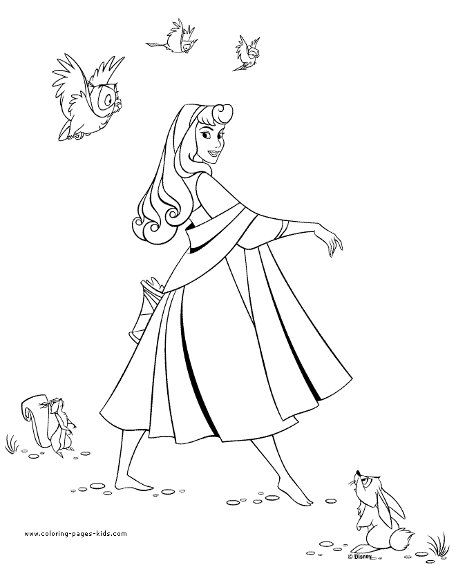 Sleeping Beauty coloring pages - Coloring pages for kids - disney 