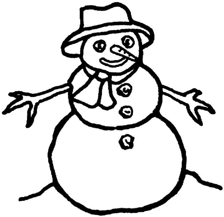 Free Snowman Coloring Pages Printable