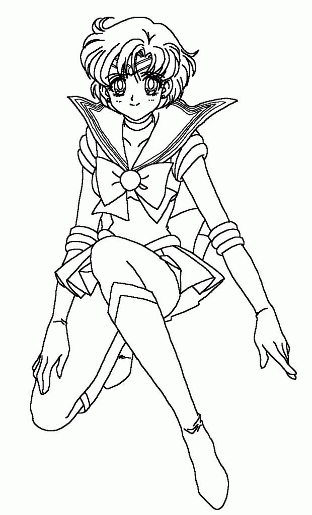 Funny: Download Sailor Mercury Coloring Page By Sailortwilight 