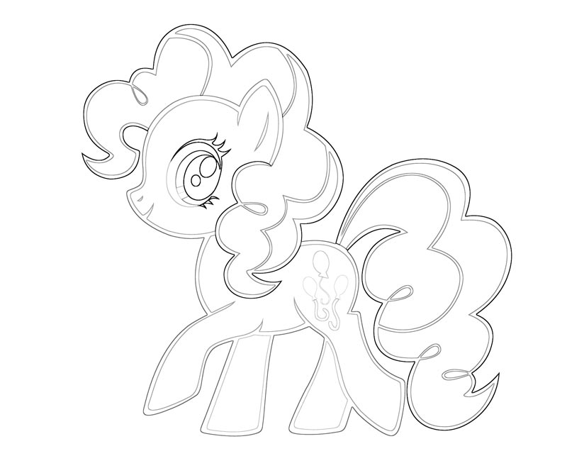 9 Pinkie Pie Coloring Page