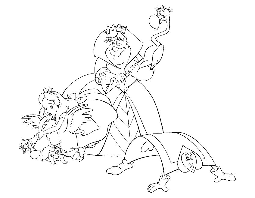 Alice In Wonderland Coloring Pages 9 #1092 Disney Coloring Book 