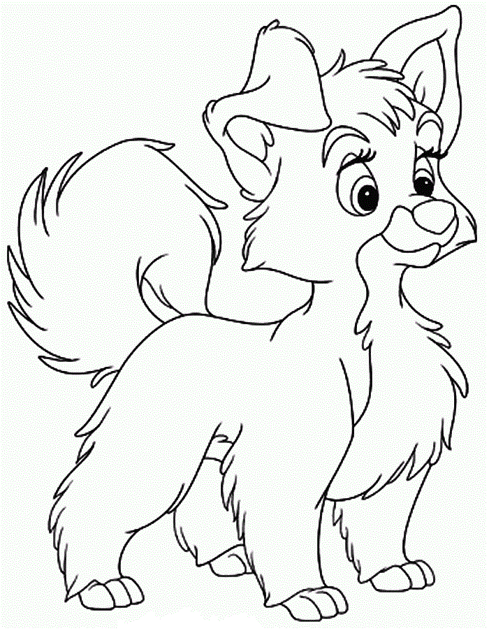 Disney Dog Coloring Page | Kids Coloring Page