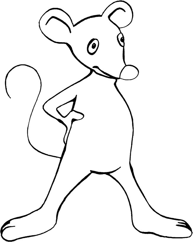 Coloring Page - Mouse animal coloring pages 2