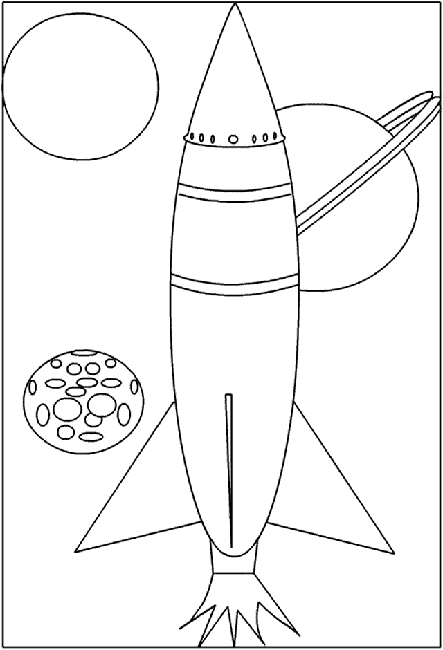 Rockets coloring pages