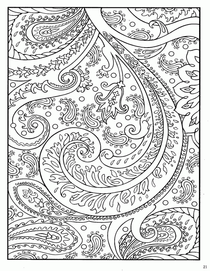 Paisley Designs Coloring Book | Printable Coloring Pages