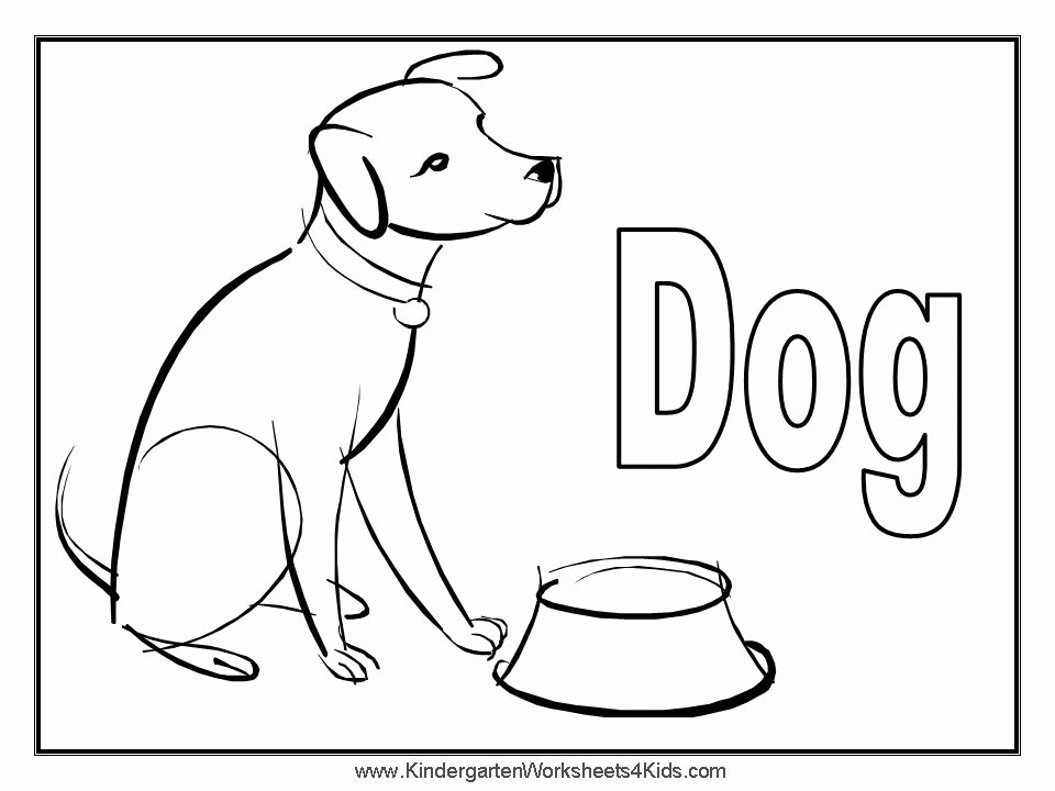 feeding Dog Coloring Pages for Kids | Best Coloring Pages