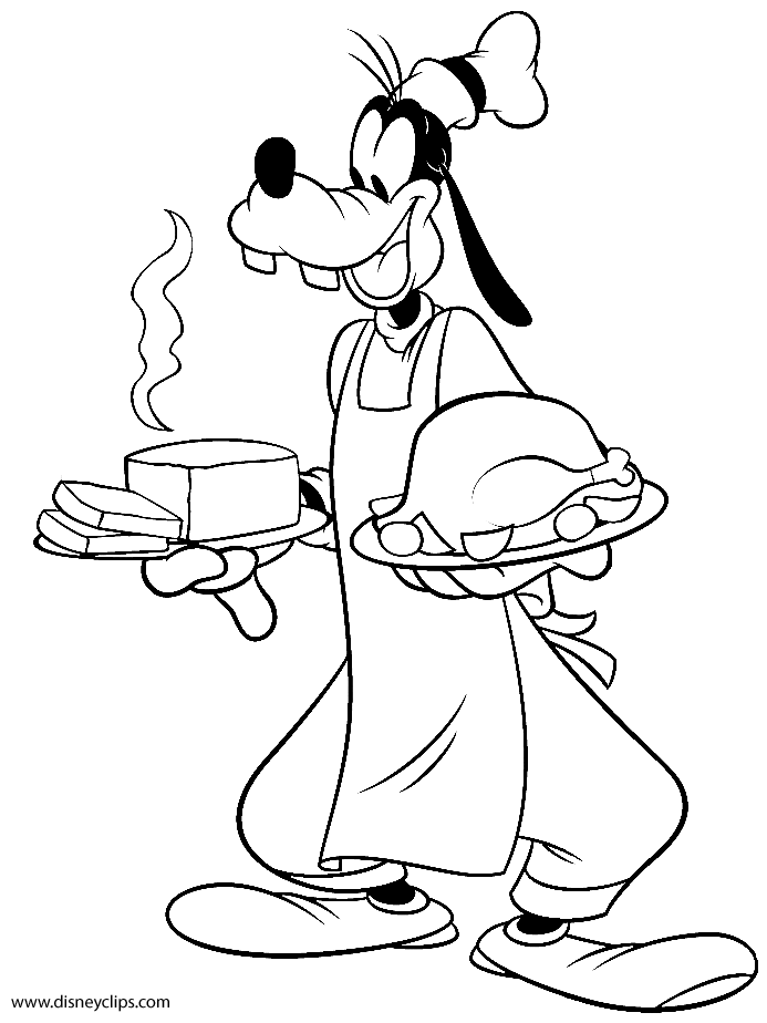 Goofy Coloring Pages 2 - Disney Coloring Book