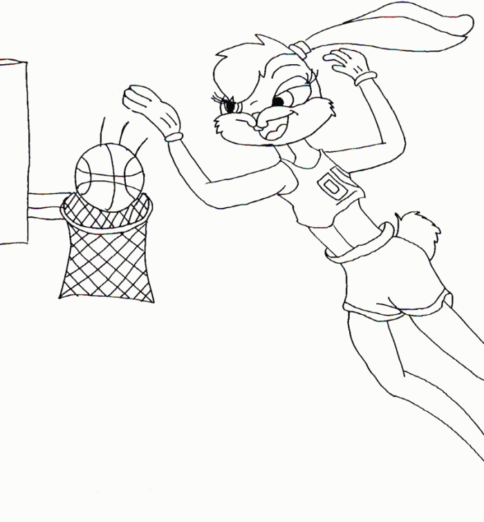 Lola Bunny The Karate Coloring Pages - Looney Tunes Cartoon 