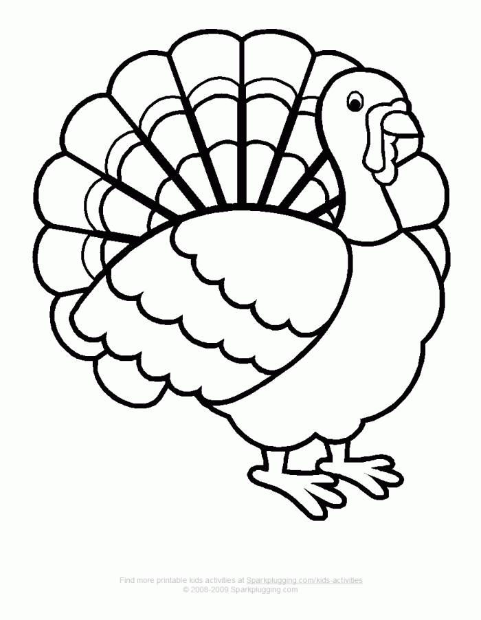 Coloring Pages Of Turkeys | 99coloring.com