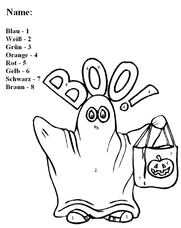 Search Results » Halloween Color By Numbers