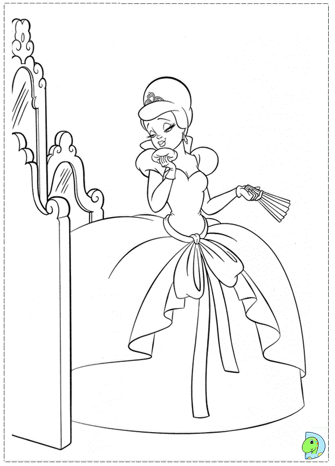 Princess And The Frog Coloring Page - Coloring Home