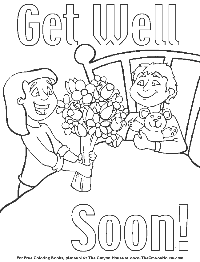 Get Well soon Colouring Pages (page 3)