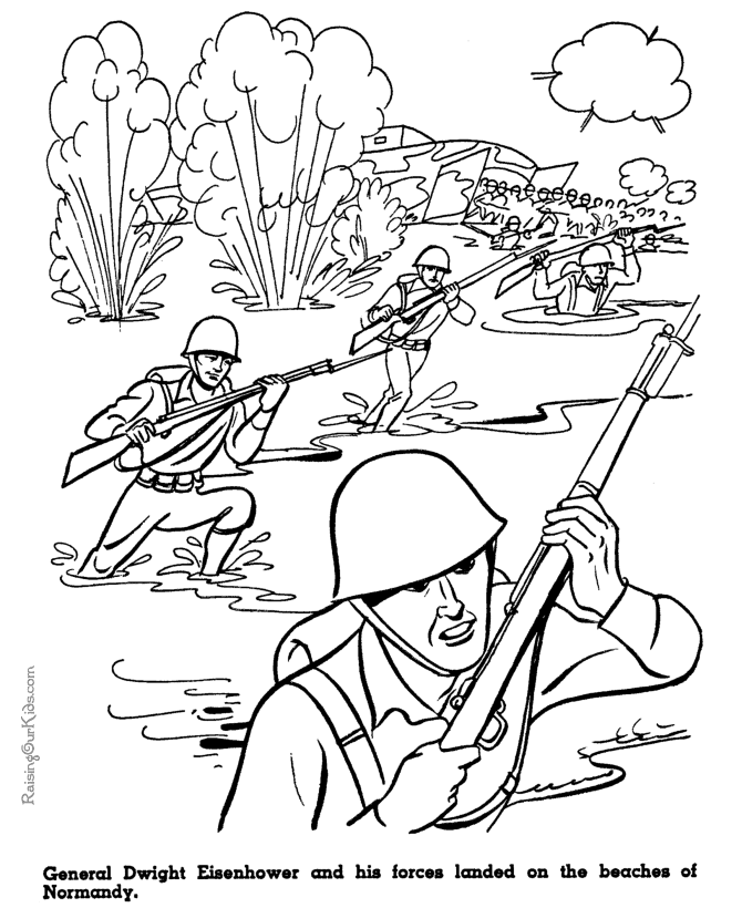 Free Military Coloring Pages For Kids