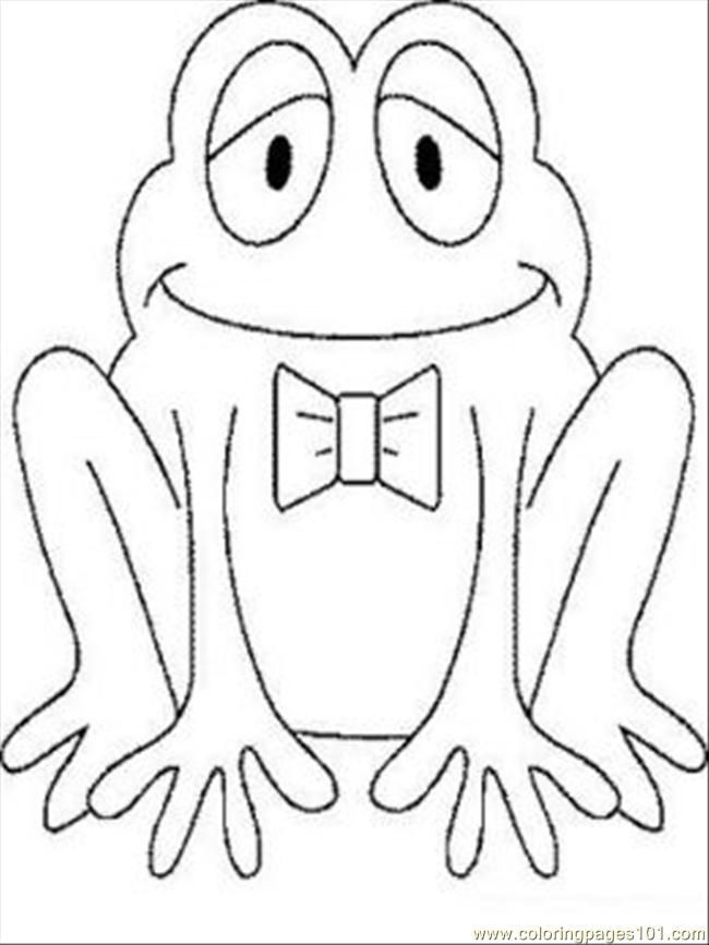Coloring Pages Frog2 (Amphibians > Frog) - free printable coloring 
