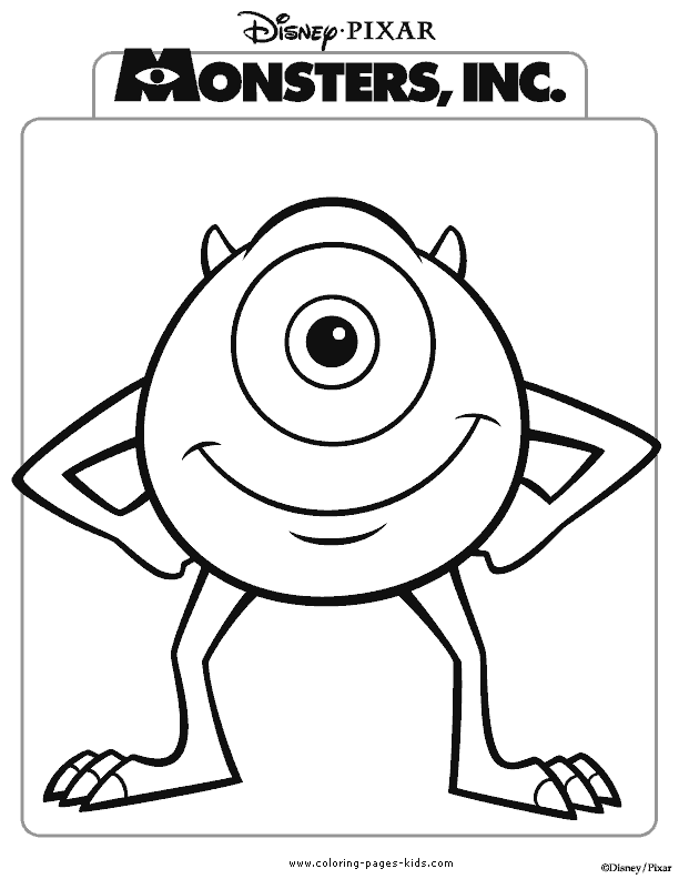 Monsters inc coloring pages - Coloring pages for kids!