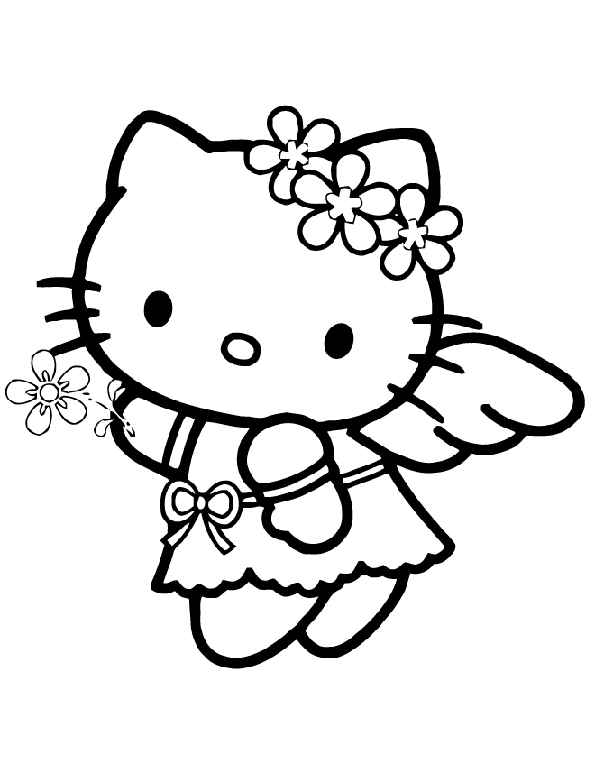 Hello Kitty Free Coloring Home