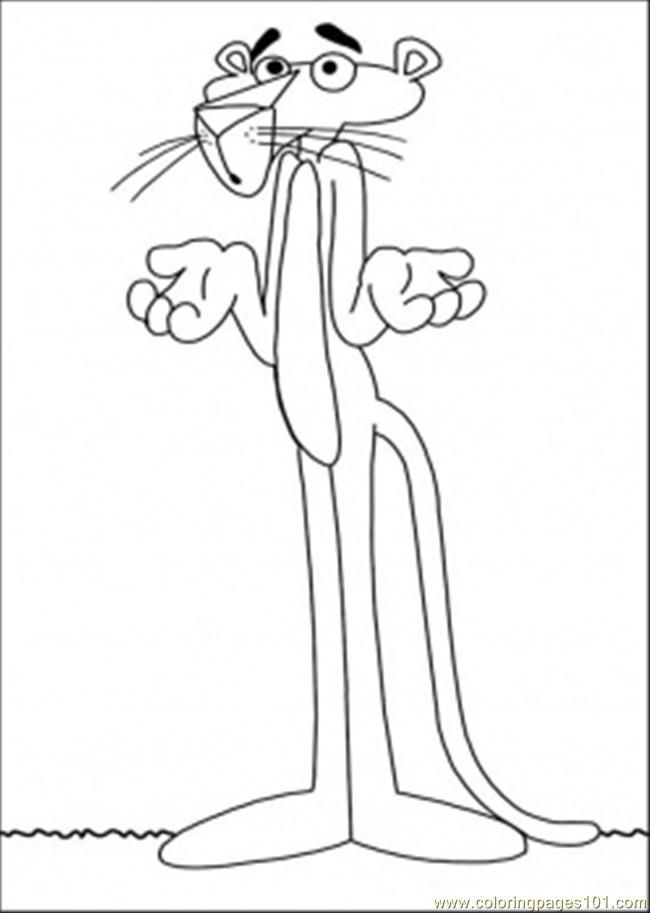 Coloring Pages I Didnt Do It (Cartoons > Pink Panther) - free 