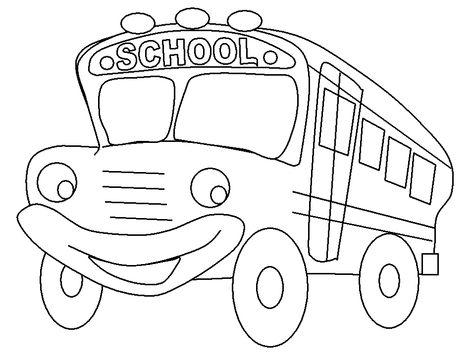 school bus coloring pages book
