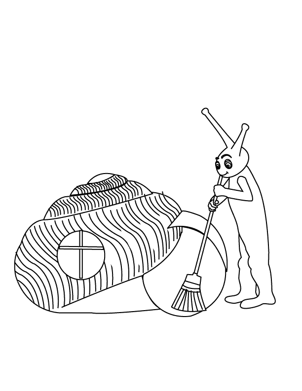 Coloring Pages - Snail