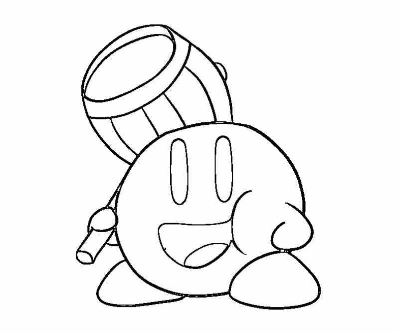 6 Kirby Coloring Page
