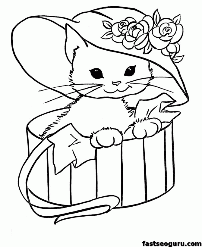 Cat Free Printable Coloring Pages Animals Printable Coloring Pages 