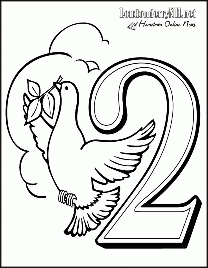 Twelve Days Of Christmas Coloring Pages