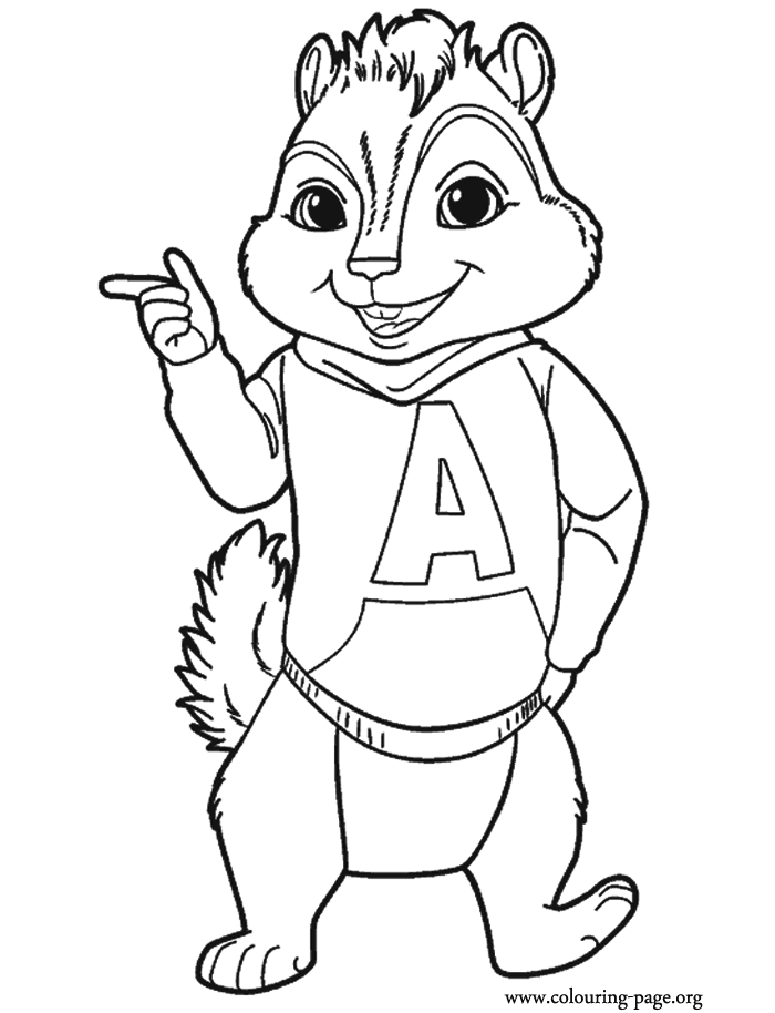 Alvin And The Chipmunks Coloring Pages To Print | Other | Kids 