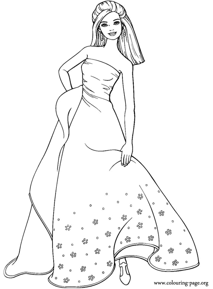 Barbie Cartoon Coloring Pages - Coloring Home